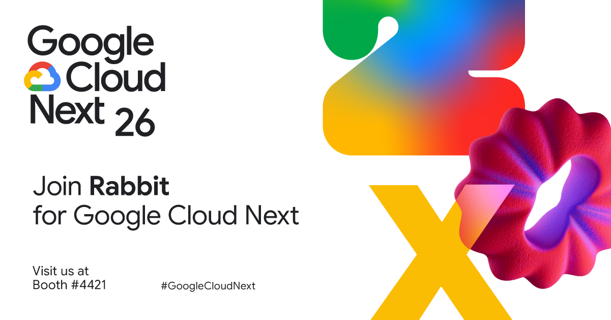 Hero image for 'Meet Rabbit at Google Next '26 in Las Vegas!' article